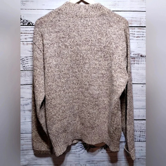 Kline's Traditional Mens Shop‎ Sweater Oat Brown Wool Cozy Warm Winter Granola - Picture 5 of 6